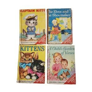 Vintage Children's Books, Rand McNally Start Right Elf Story Books, 3Ct